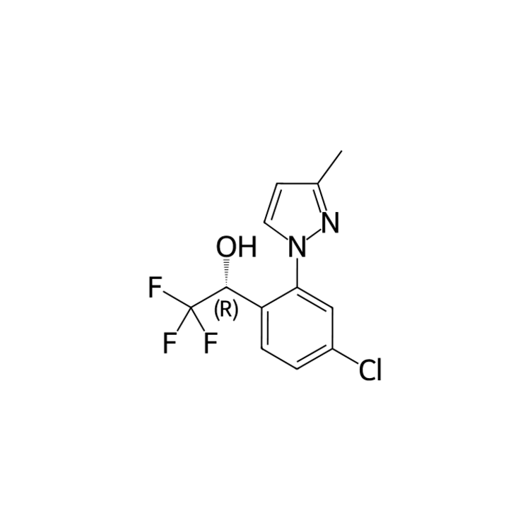 (1R)-1-[4-chloro-2-(3-methyl-1H-pyrazol-1-yl)phenyl]-2,2,2-trifluoroethan-1-ol - [C31196]