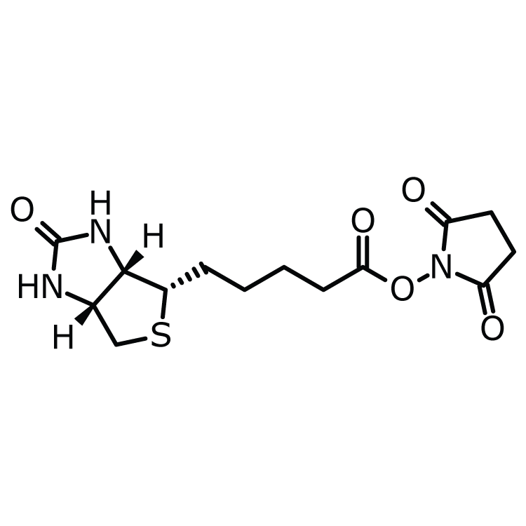 Structure of 35013-72-0 | (+)-Biotin N-hydroxysuccinimide ester