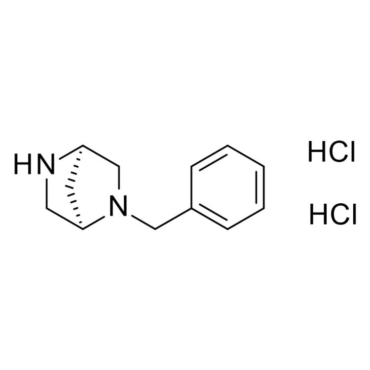 Structure of 1024010-90-9 | (1R,4R)-2-Benzyl-2,5-diazabicyclo[2.2.1]heptane dihydrochloride