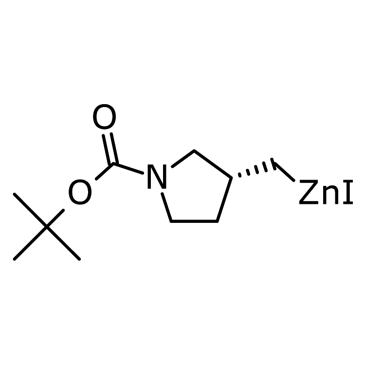 [(3R)-1-tert-butoxycarbonylpyrrolidin-3-yl]methylzinc iodide, 0.5M in THF