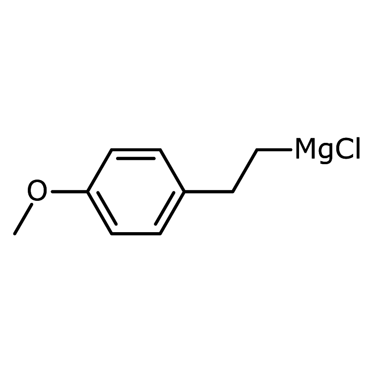 Structure of 211115-05-8 | [2-(4-Methoxyphenyl)ethyl]magnesium chloride, 0.5 M in THF