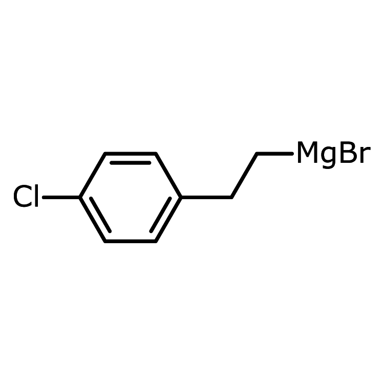 Structure of 36159-18-9 | [2-(4-Chlorophenyl)ethyl]magnesium bromide, 0.5 M in THF