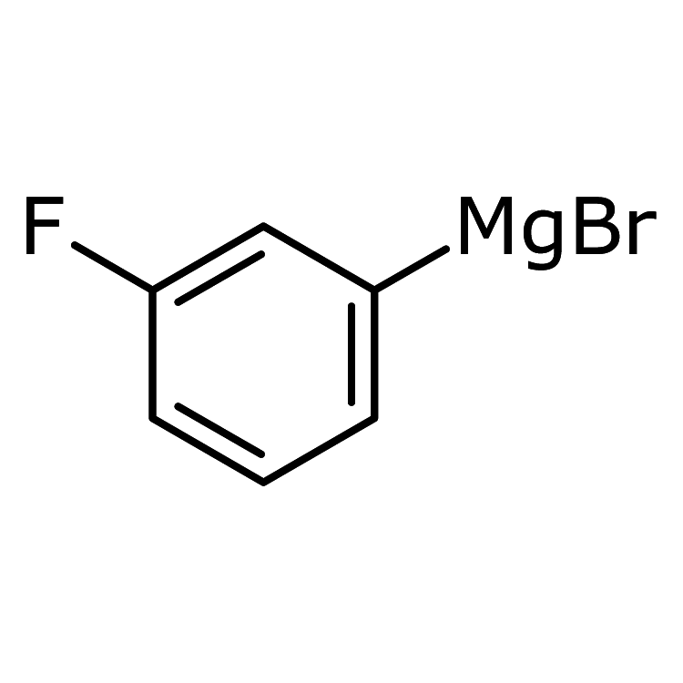 Structure of 17318-03-5 | 3-Fluorophenylmagnesium bromide, 0.5M in THF