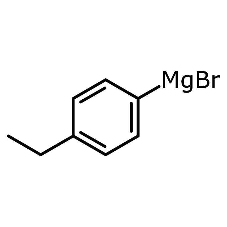 Structure of 22873-28-5 | 4-Ethylphenylmagnesium bromide, 0.5 M in THF