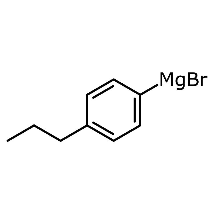 Structure of 87942-08-3 | 4-Propylphenylmagnesium bromide, 0.5 M in THF