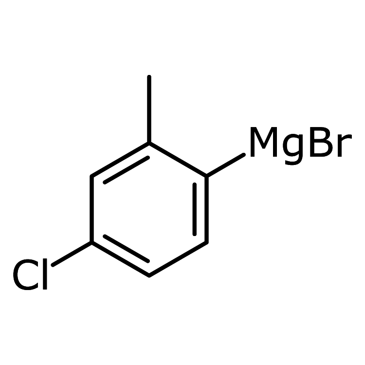 Structure of 480438-47-9 | 4-Chloro-2-methylphenylmagnesium bromide, 0.50 M in THF