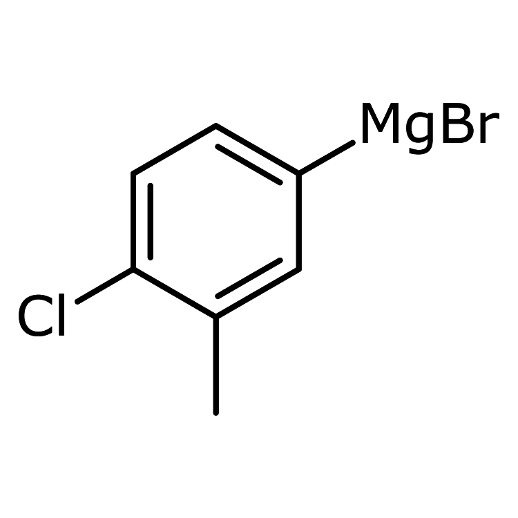 Structure of 460747-53-9 | 4-Chloro-3-methylphenylmagnesium bromide, 0.50 M in THF