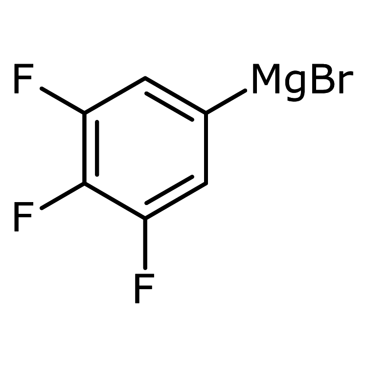 Structure of 156006-28-9 | 3,4,5-Trifluorophenylmagnesium bromide, 0.5 M in THF