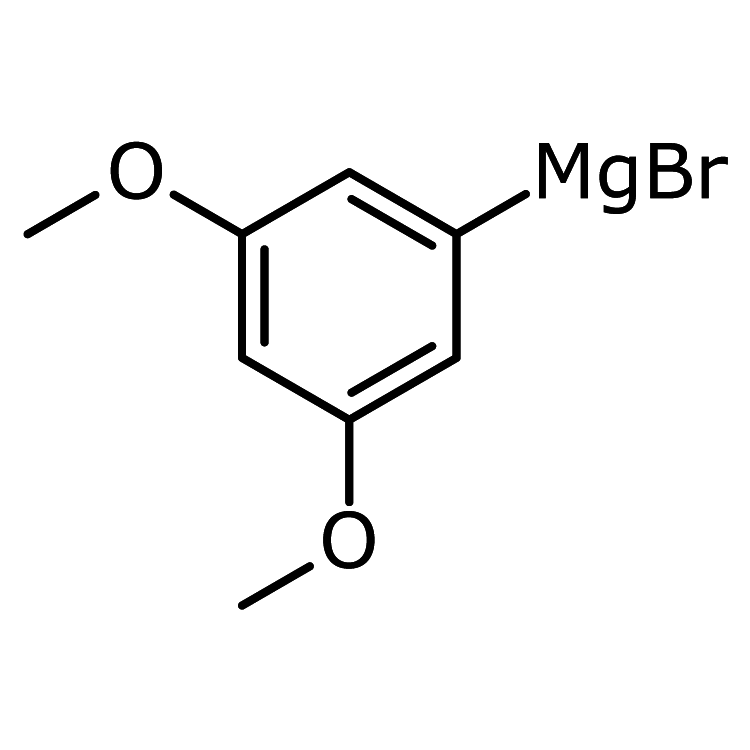 Structure of 322640-05-1 | 3,5-Dimethoxyphenylmagnesium bromide, 0.5M in THF
