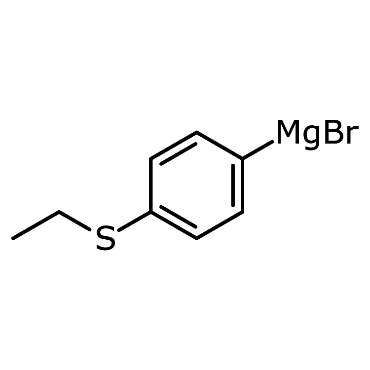 Structure of 917382-51-5 | 4-(Ethylsulfanyl)phenylmagnesium bromide, 0.5 M in THF