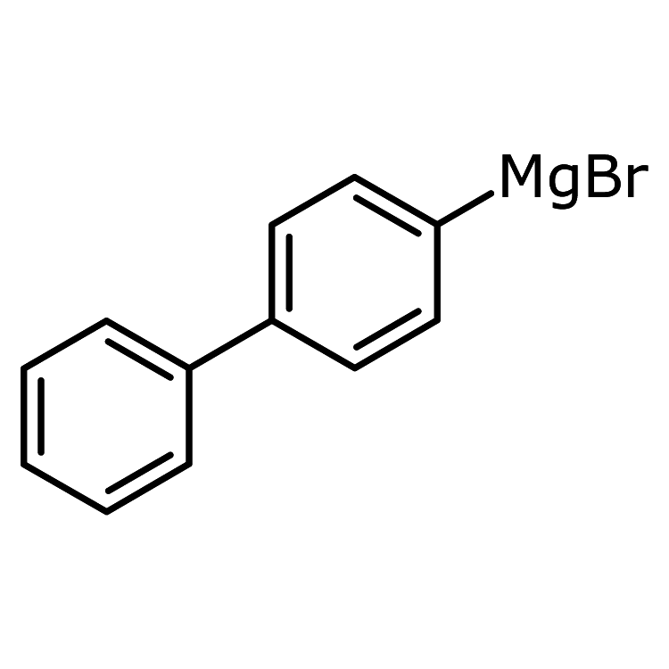 Structure of 3315-91-1 | 4-Biphenylmagnesium bromide, 0.5 M in THF