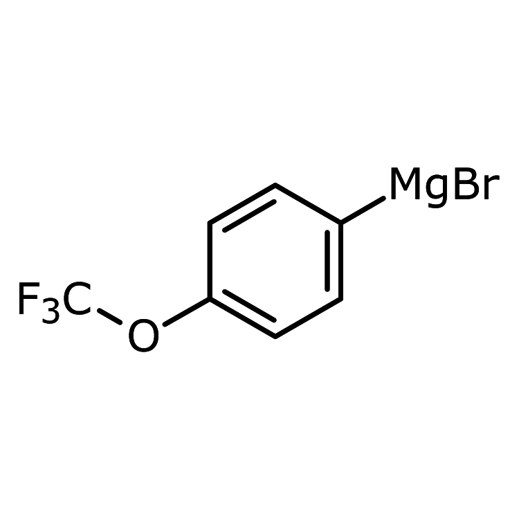 Structure of 169222-42-8 | 4-(Trifluoromethoxy)phenylmagnesium bromide, 0.50 M in THF