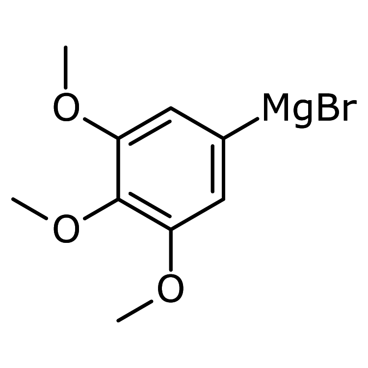Structure of 133095-91-7 | 3,4,5-Trimethoxyphenylmagnesium bromide, 0.25M in THF