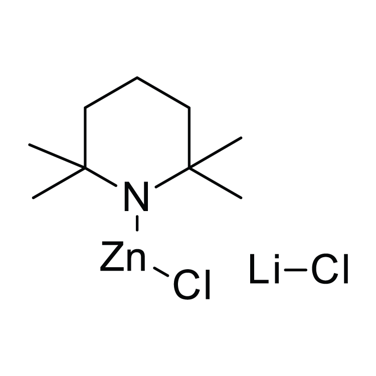 Structure of 1145881-09-9 | 2,2,6,6-Tetramethylpiperidinylzinc chloride lithium chloride complex, 1.0M in THF