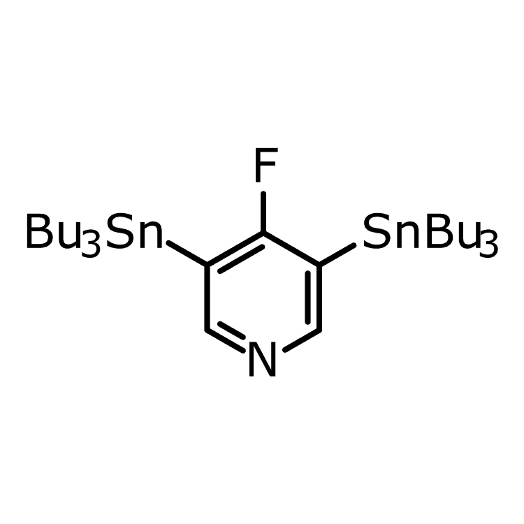 Structure of 1204580-75-5 | 4-Fluoro-3,5-bis(tributylstannyl)pyridine