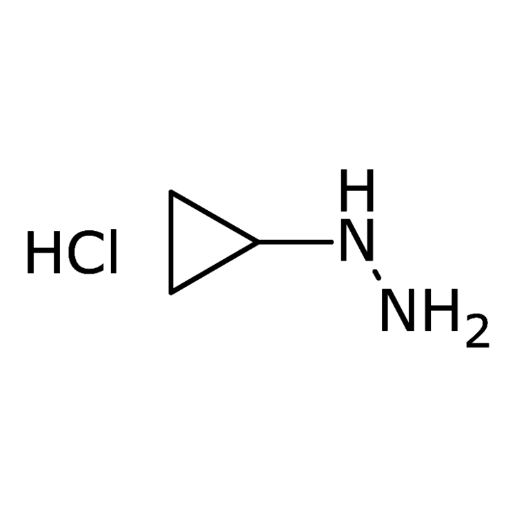 Structure of 213764-25-1 | Cyclopropylhydrazine hydrochloride