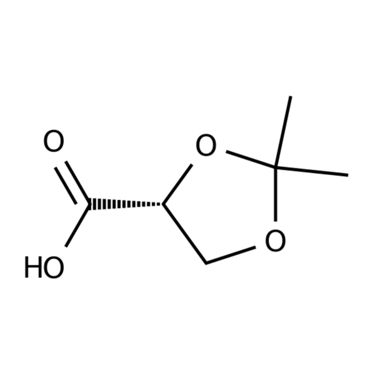Structure of 114746-70-2 | (R)-2,2-Dimethyl-1,3-dioxolane-4-carboxylic acid