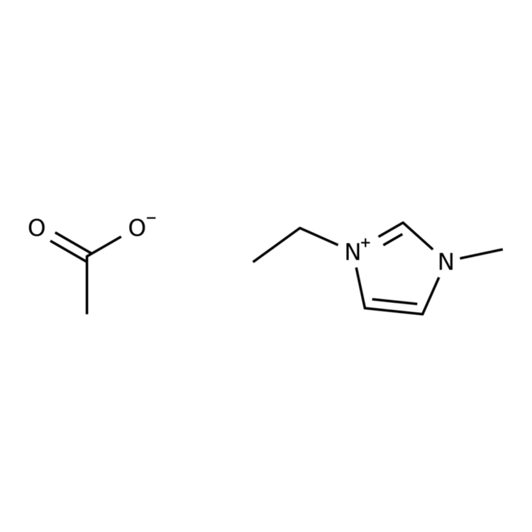 Structure of 143314-17-4 | 1-Ethyl-3-methylimidazolium Acetate