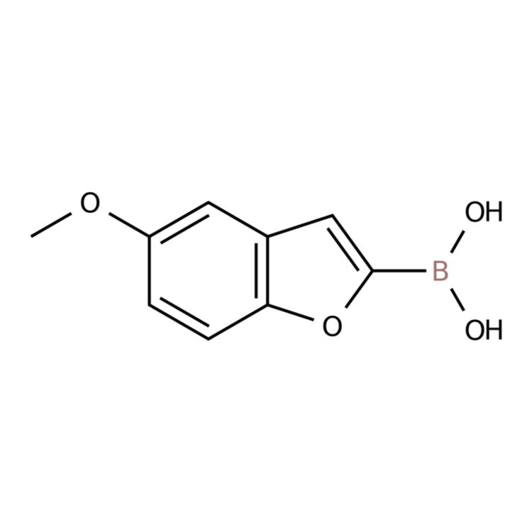 Structure of 551001-79-7 | (5-Methoxybenzofuran-2-yl)boronic acid