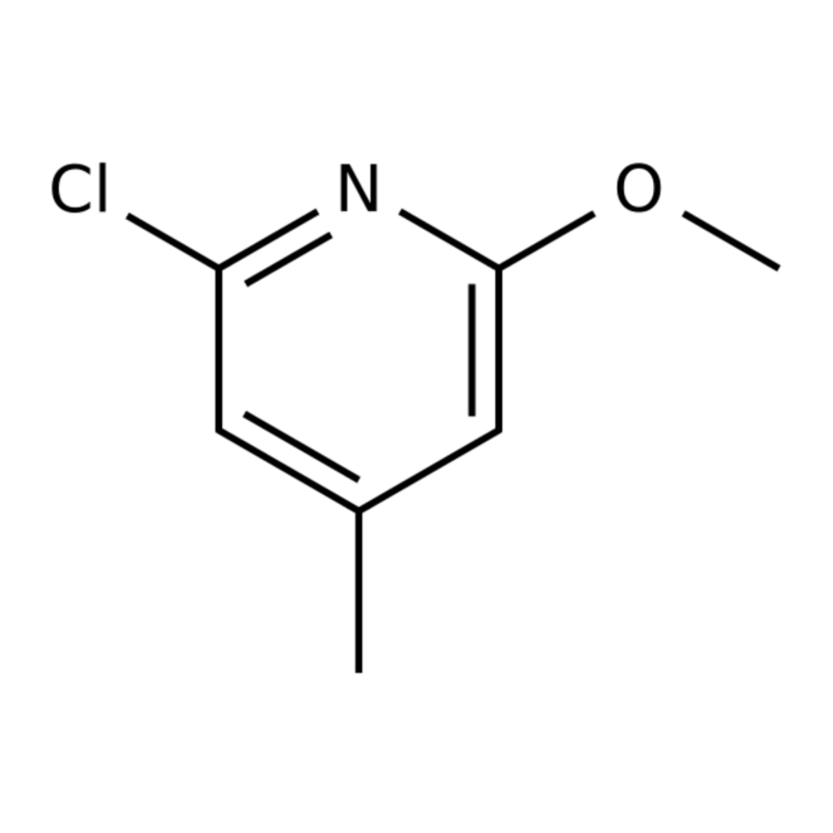 Structure of 25297-52-3 | 2-Chloro-6-methoxy-4-methylpyridine