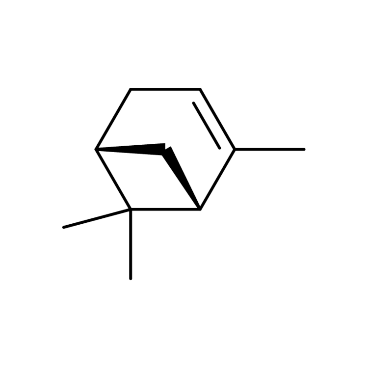 Structure of 7785-70-8 | (+)-2-Pinene