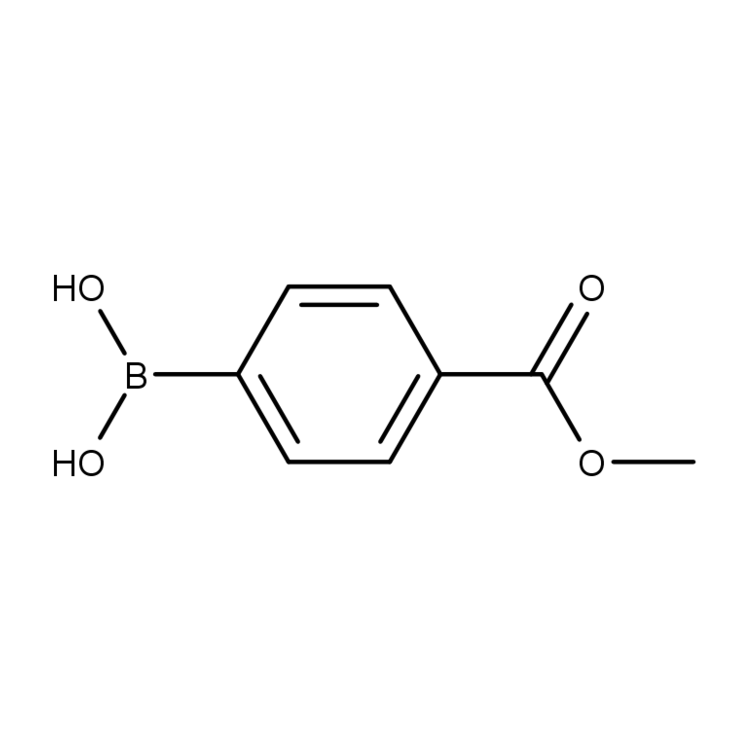 Structure of 99768-12-4 | (4-(Methoxycarbonyl)phenyl)boronic acid