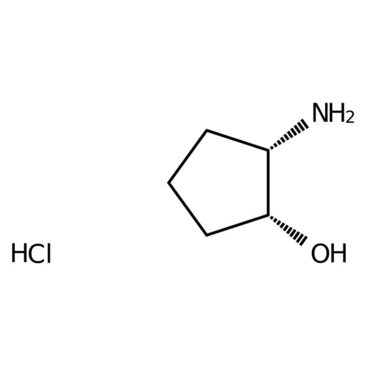 Structure of 137254-03-6 | (1R,2S)-2-Aminocyclopentanol hydrochloride
