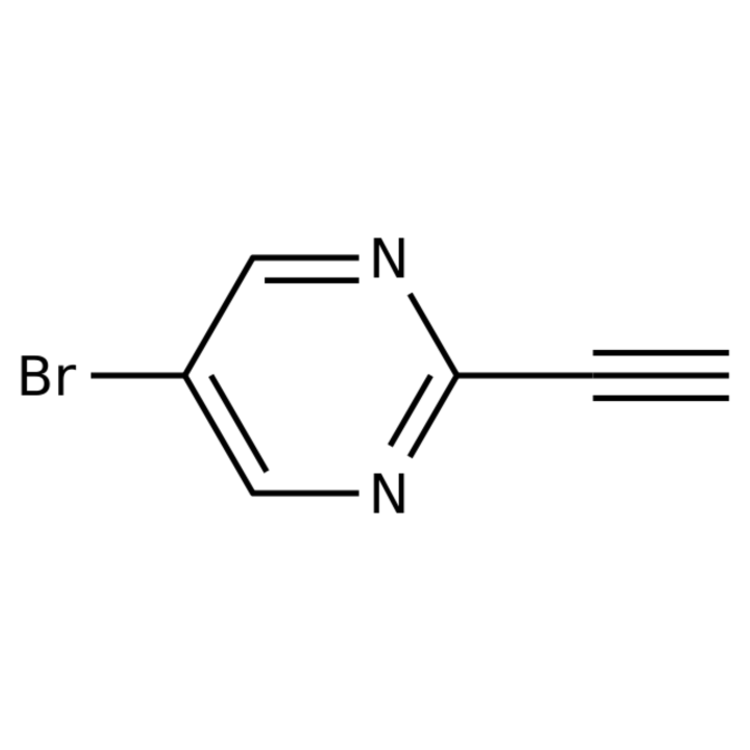 Structure of 1135283-08-7 | 5-Bromo-2-ethynylpyrimidine