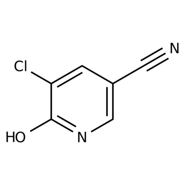 Structure of 19840-46-1 | 5-Chloro-6-hydroxynicotinonitrile