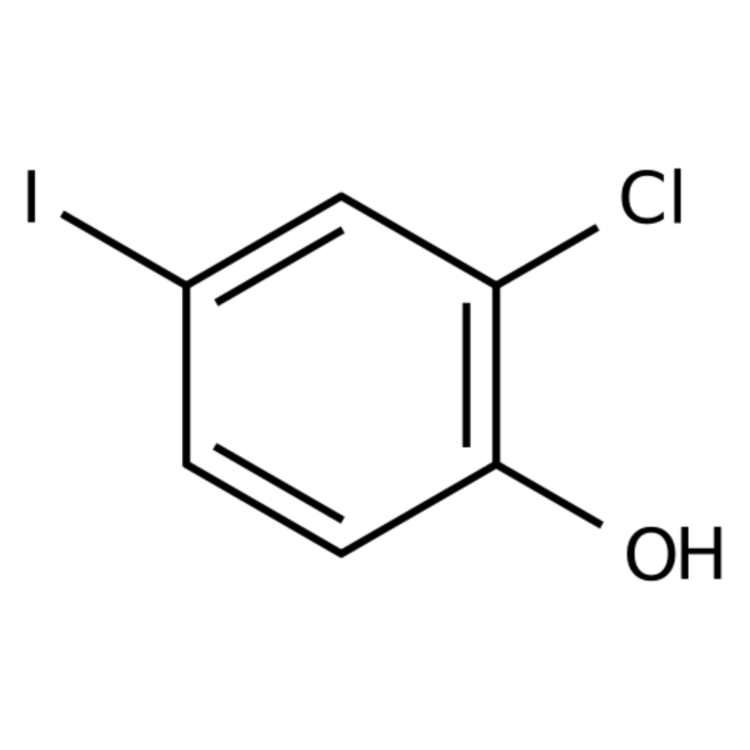 Structure of 116130-33-7 | 2-Chloro-4-iodophenol