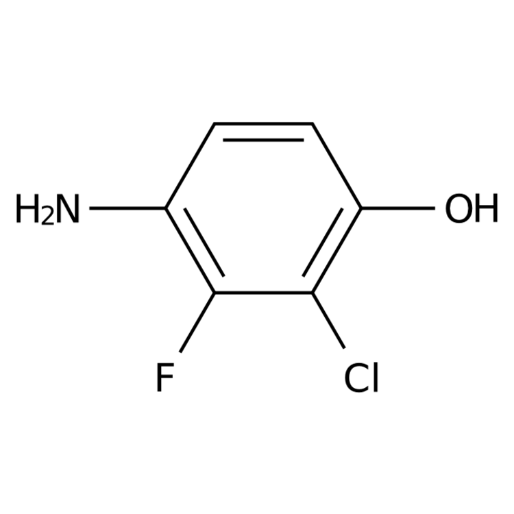 Structure of 1003710-18-6 | 4-Amino-2-chloro-3-fluorophenol