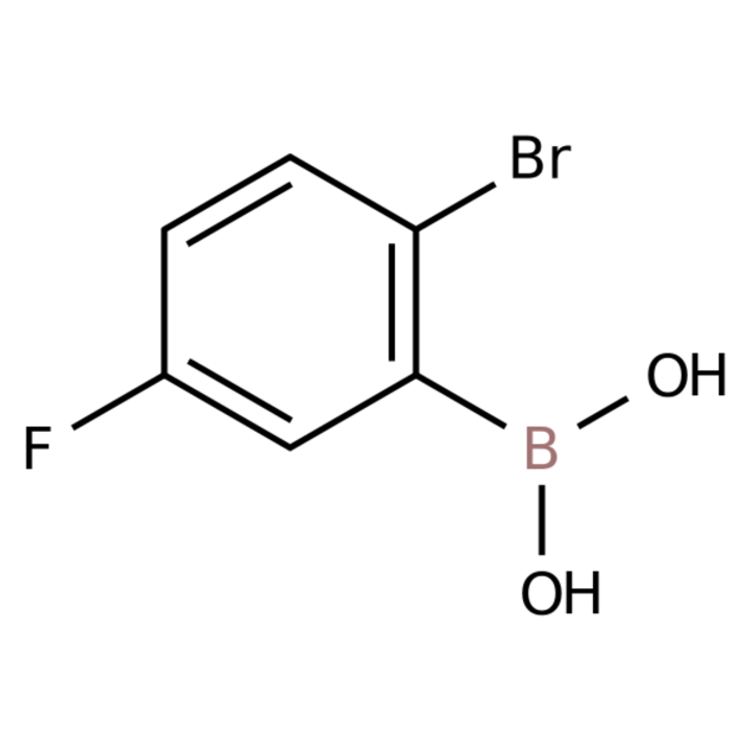 Structure of 959996-48-6 | (2-Bromo-5-fluorophenyl)boronic acid