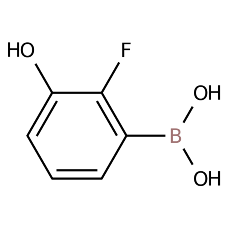 Structure of 855230-60-3 | (2-Fluoro-3-hydroxyphenyl)boronic acid