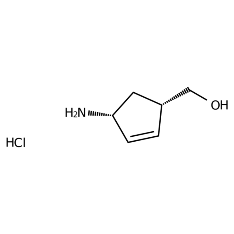 Structure of 168960-19-8 | ((1S,4R)-4-Aminocyclopent-2-en-1-yl)methanol hydrochloride