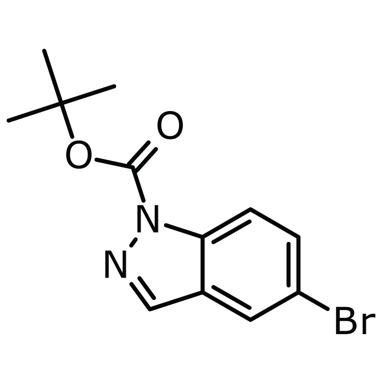 Structure of 651780-02-8 | tert-Butyl 5-bromo-1H-indazole-1-carboxylate