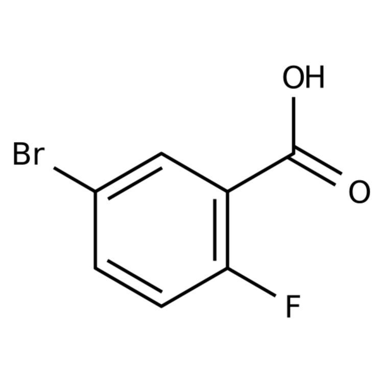 Structure of 146328-85-0 | 5-Bromo-2-fluorobenzoic acid