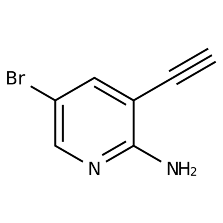 Structure of 1210838-82-6 | 5-Bromo-3-ethynylpyridin-2-ylamine
