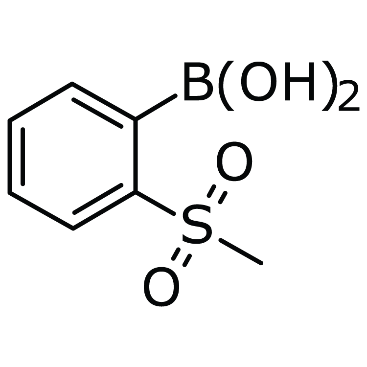 Structure of 330804-03-0 | 2-(Methylsulfonyl)phenylboronic acid