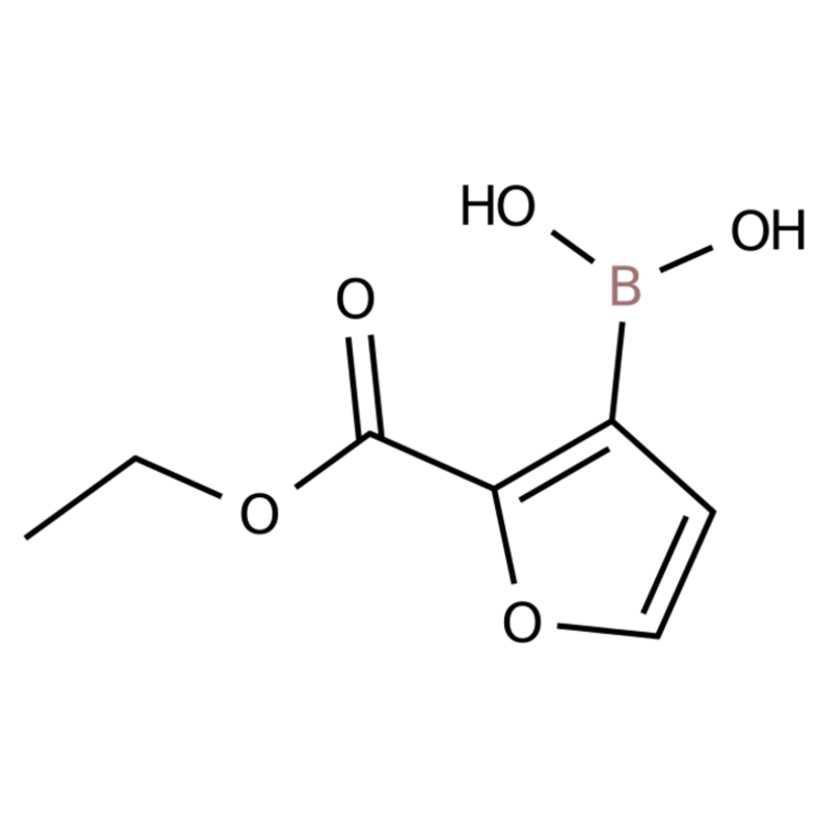 Structure of 1150114-62-7 | (2-(Ethoxycarbonyl)furan-3-yl)boronic acid