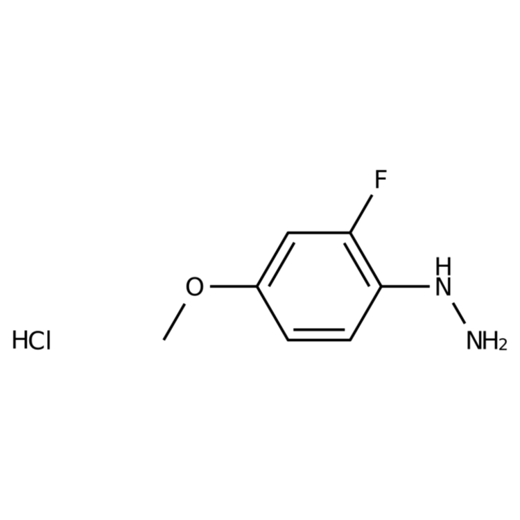Structure of 940298-93-1 | (2-Fluoro-4-methoxyphenyl)hydrazine hydrochloride