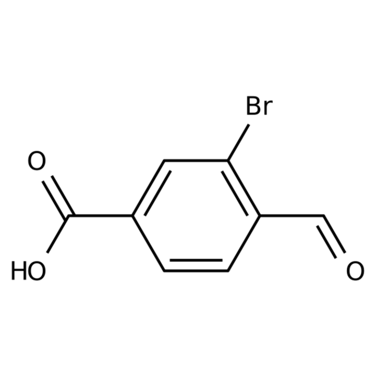 Structure of 91760-66-6 | 3-Bromo-4-formylbenzoic acid