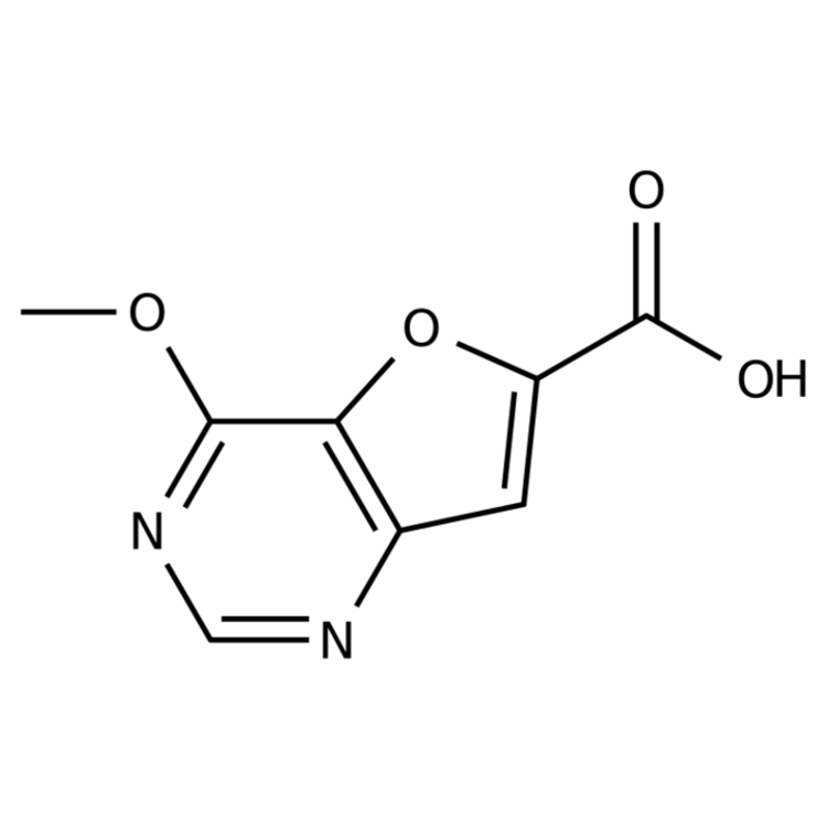 Structure of 1431412-19-9 | 4-Methoxyfuro[3,2-d]pyrimidine-6-carboxylic acid