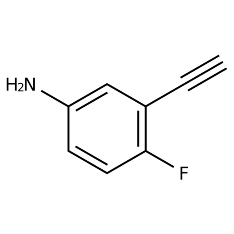 Structure of 77123-60-5 | 3-Ethynyl-4-fluoroaniline