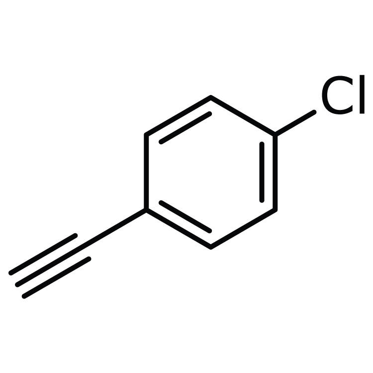 Structure of 873-73-4 | 1-Chloro-4-ethynylbenzene