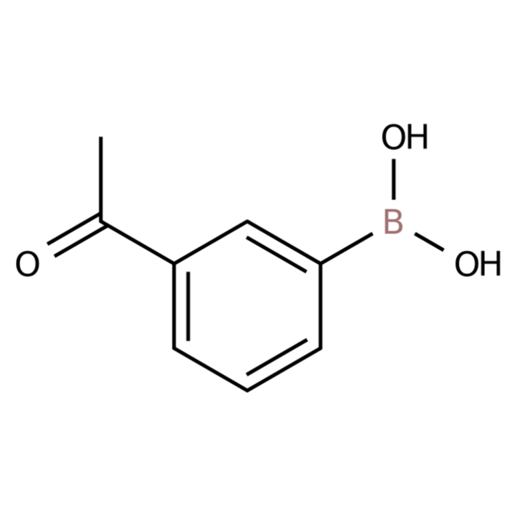 Structure of 204841-19-0 | 3-Acetylphenylboronic acid