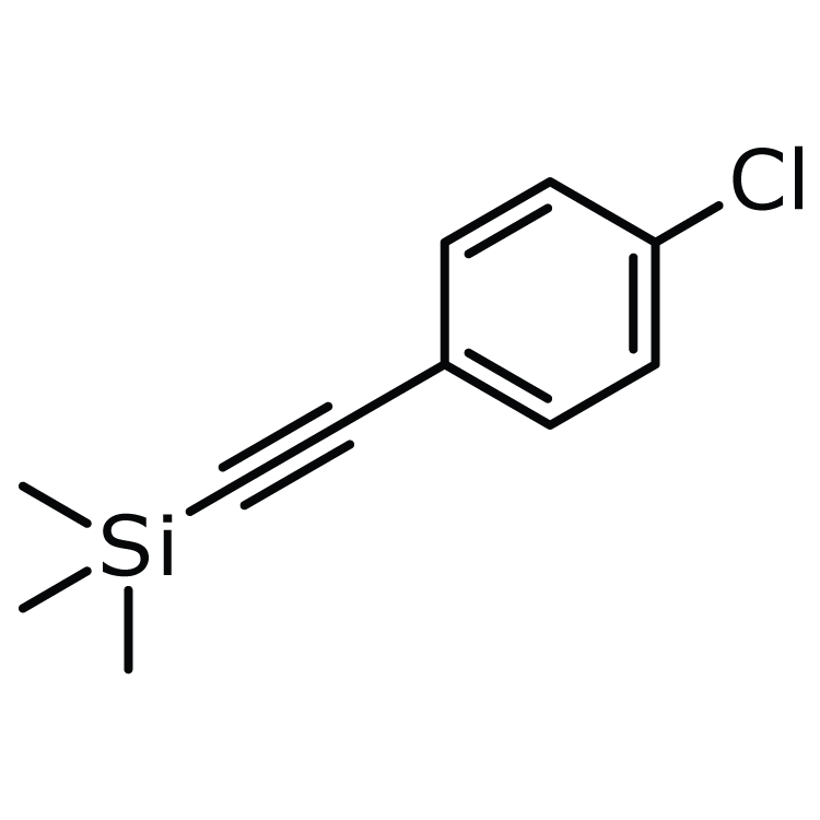 Structure of 78704-49-1 | (4-Chlorophenylethynyl)trimethylsilane