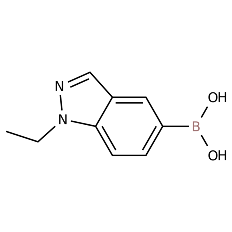 Structure of 952319-70-9 | (1-Ethyl-1H-indazol-5-yl)boronic acid
