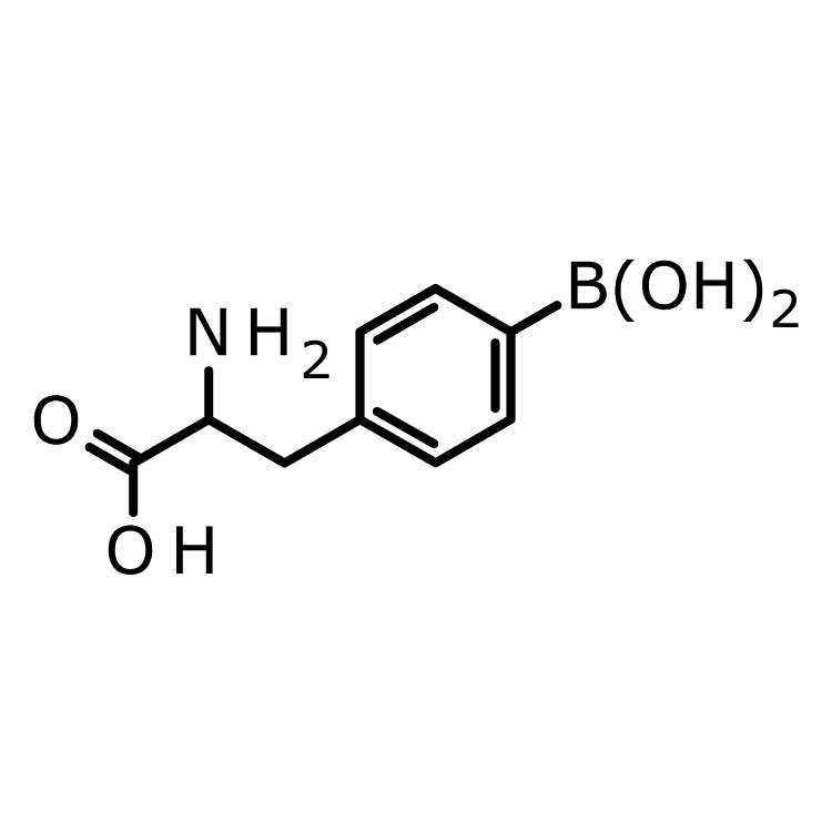 Structure of 90580-64-6 | 4-Borono-DL-phenylalanine