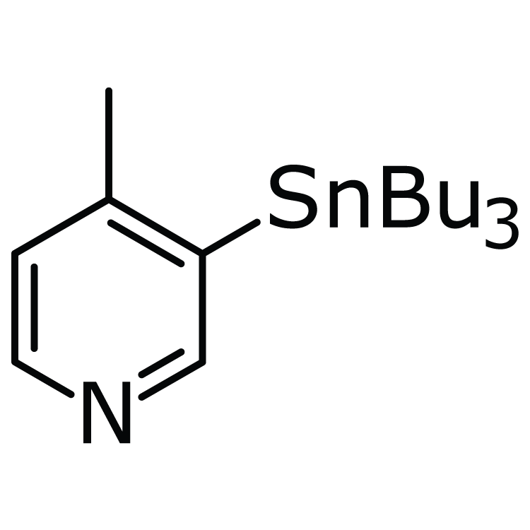 Structure of 1204580-81-3 | 4-Methyl-3-(tributylstannyl)pyridine