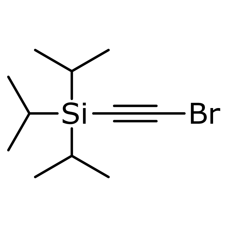 Structure of 111409-79-1 | [2-Bromoethynyl]tris[propan-2-yl]silane